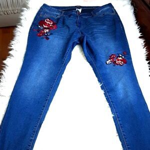 Womans SIMPLY EMMA‎ Skinny  18 W 38 Wx41Lx30 Inseam Stretch Jeans